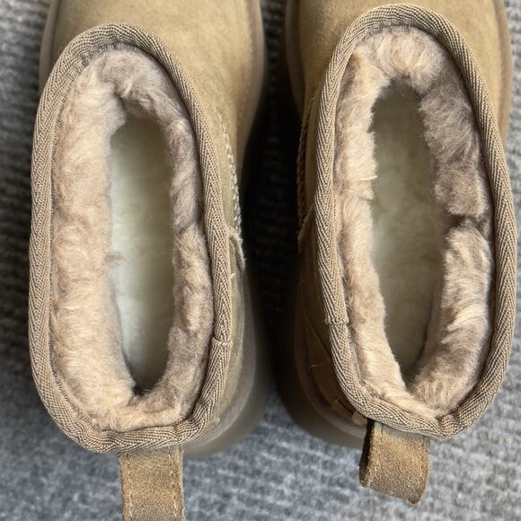 UGG Classic Women Size 7 Ultra Mini New Heights Platform Boot Hickory NEW - Picture 9 of 10